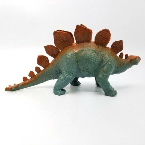 Vintage Stegosaurus Dinosaur Figure Green Red 1072-P11 TM 2000 - Picture 3 of 6